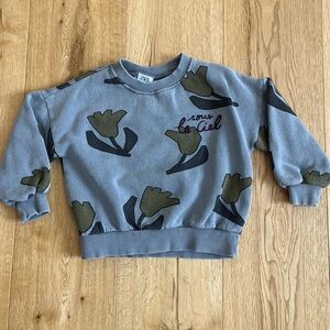 Zara sweatshirt 2-3T VGUC floral
